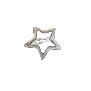 儿童星星发夹街舞女童爵士舞头饰发卡子小女孩发饰银色五角星夹子