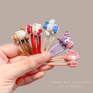 女童可爱发夹bb夹彩色卡通动物女孩宝宝侧边夹刘海夹儿童发卡头饰