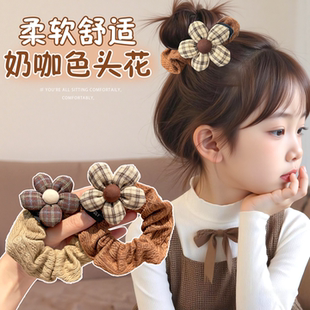 女童扎高马尾的发饰高级感儿童头花丸子头头饰发圈大肠2026发绳