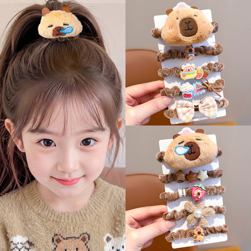 卡皮巴拉可爱头绳儿童发圈