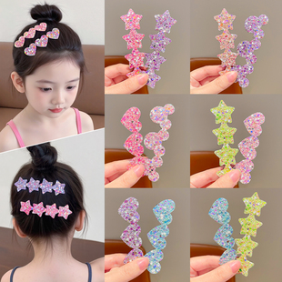 儿童魔术贴发箍女童碎发神器甜美爱心碎发帖头箍小女孩刘海贴头饰