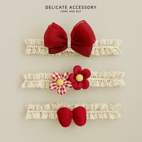 儿童甜美蝴蝶结发带2026