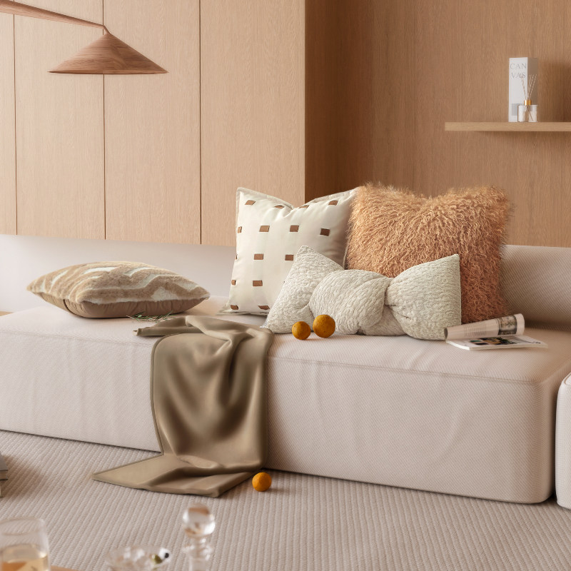 法式奶油风高级软糯组合抱枕