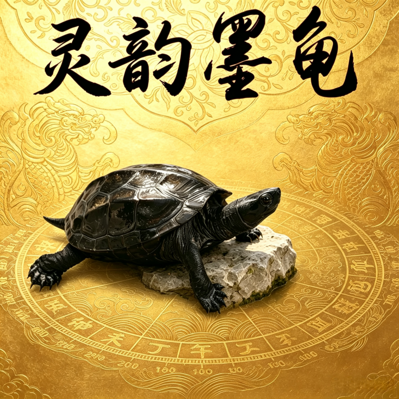 精品国龟纯种全黑龙鼎墨龟中华草龟黑腹龟长寿乌龟活体灵韵乌龟