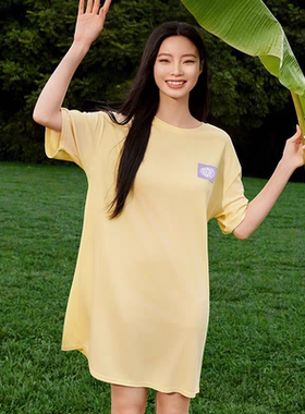 芬狄诗潮趣EVEERDAY系列简约圆领华夫格女士可外穿家居服FL00411