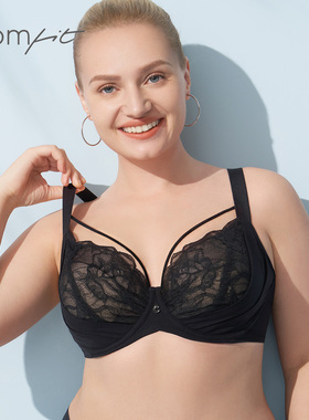 安莉芳旗下Comfit性感蕾丝超薄单层内衣大胸显小大码文胸CB00133