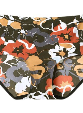 芬狄诗内裤女性感条纹薄款无痕中腰棉质档里包臀三角裤F200346