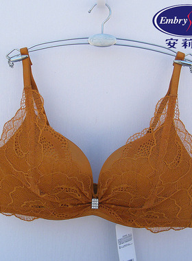 安莉芳E200377列维斯蕾丝文胸女式小胸厚杯聚拢无钢圈内衣EB00376