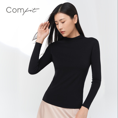 Comfit秋冬打底小高领抓绒保暖衣