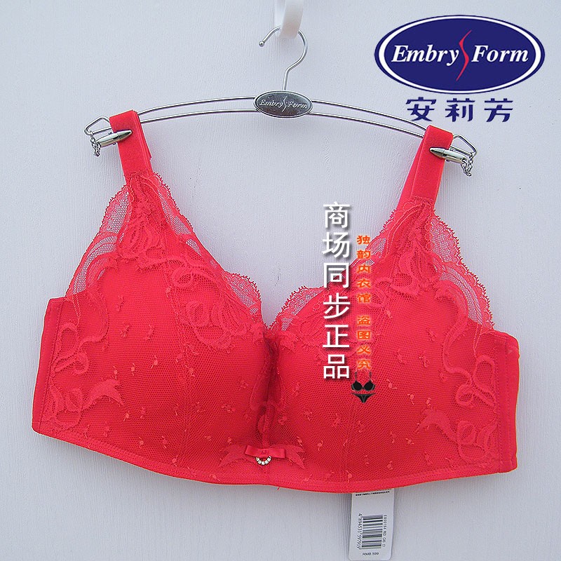 安莉芳结婚新年红色无钢圈文胸