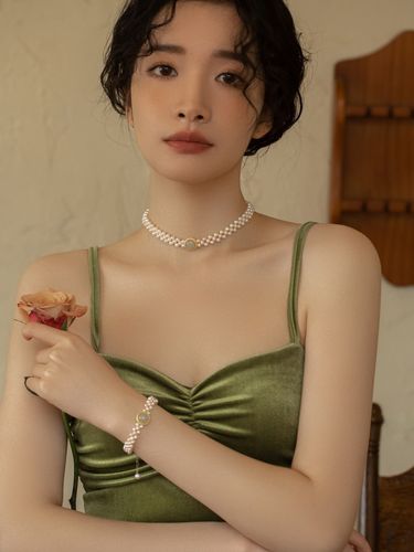 AOILDLLI淡水珍珠女法式天然珍珠