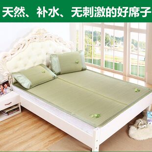 老式家用灯芯草凉席1.8m夏季折叠席子兰草席1.5米1.35天然蔺草席