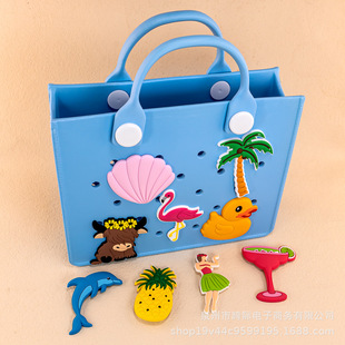 EVA沙滩包挂件bogg博格包洞洞包圣诞配饰包花可拆卸鞋花扣DIY配饰