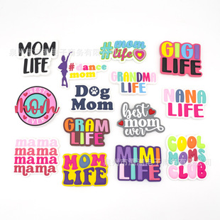 适配bogg洞洞包花关爱母亲礼品卡通eva沙滩包配件可diy拆卸装饰扣