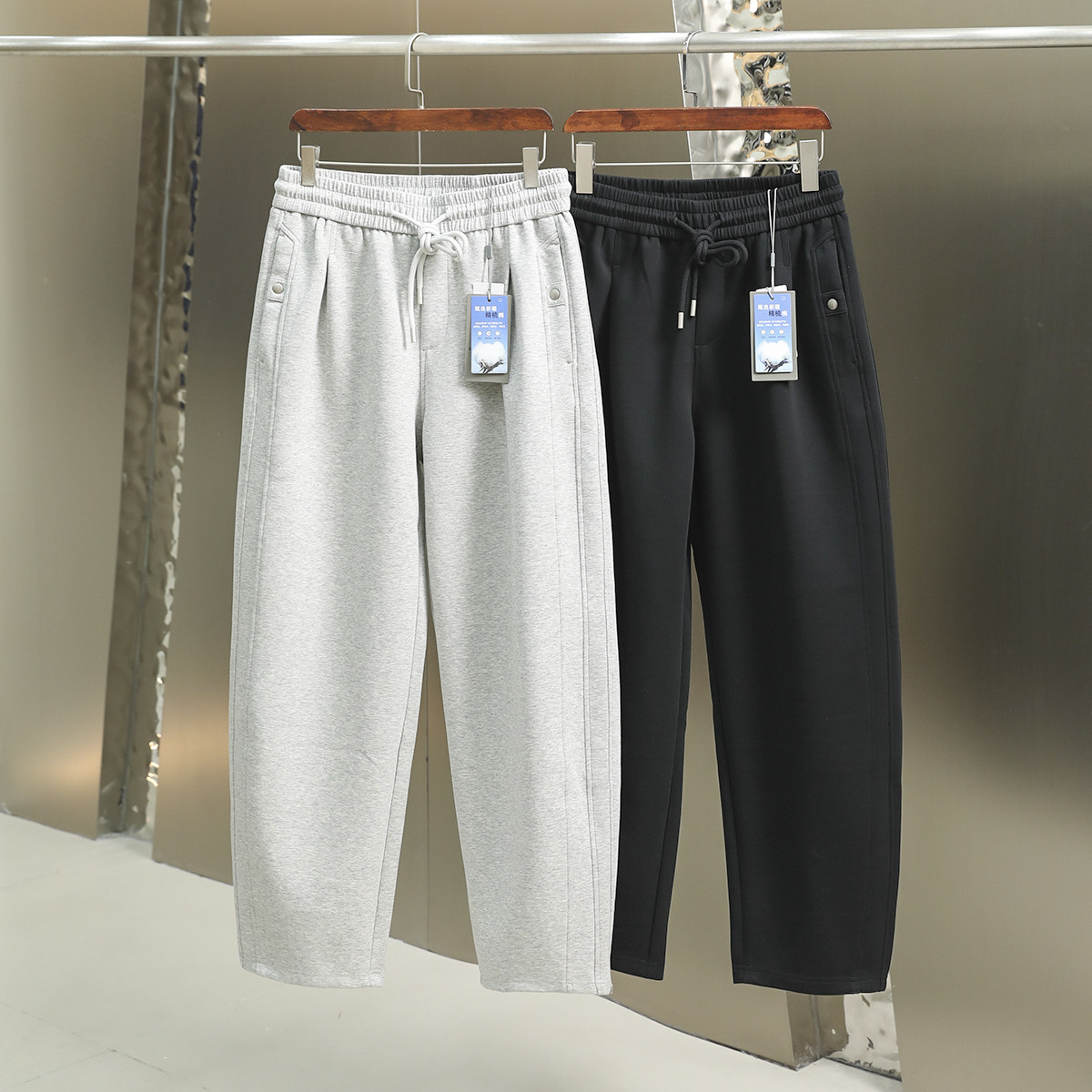 基础百搭王 新疆精梳棉 立体廓形 秋季新款男士运动休闲直筒卫裤,男装,卫裤,淘宝优惠券,粉丝福利购,淘宝优惠卷