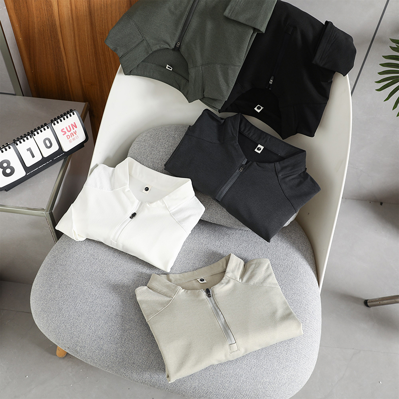 户外机能风！半拉链设计！3D立裁！冬季男士运动休闲打底长袖T恤