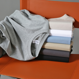 重磅新疆长绒棉 T恤衫 秋季 基础通勤纯色休闲长袖 男士 打底苾备