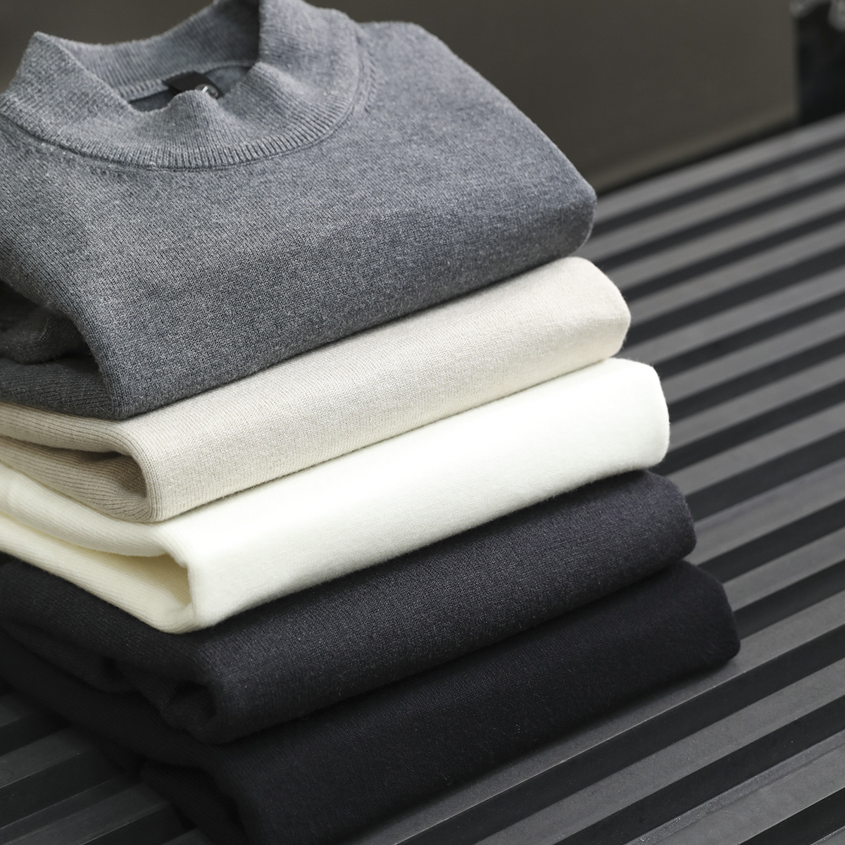 高端线 福利价 绵羊毛+莱赛尔混纺 秋冬季男士时尚圆领毛衣针织衫