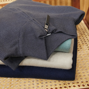 半拉链套头针织衫 强烈推荐 秋冬男士 抗起球纤维 毛衣 线下599