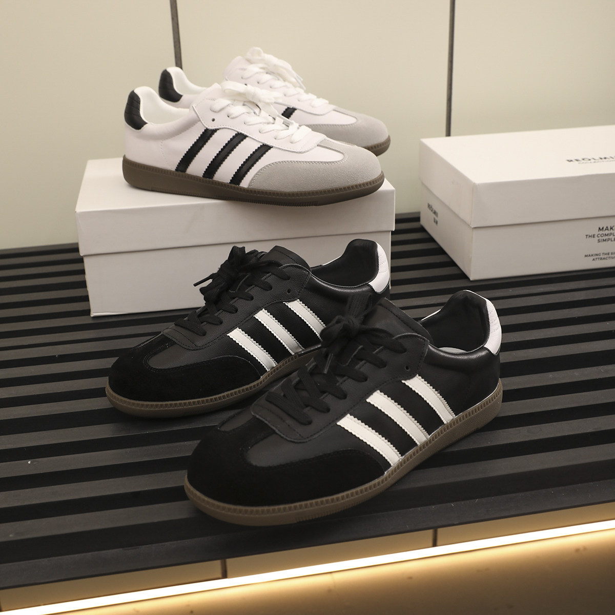 出色品质 铸就经典 進口头层牛皮 男女款复古拼色真皮德训鞋板鞋,流行男鞋,德训鞋,淘宝优惠券,粉丝福利购,淘宝优惠卷