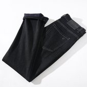 升级版 时尚 加绒加厚 性价比好牛 秋冬新款 男士 水洗直筒牛仔长裤