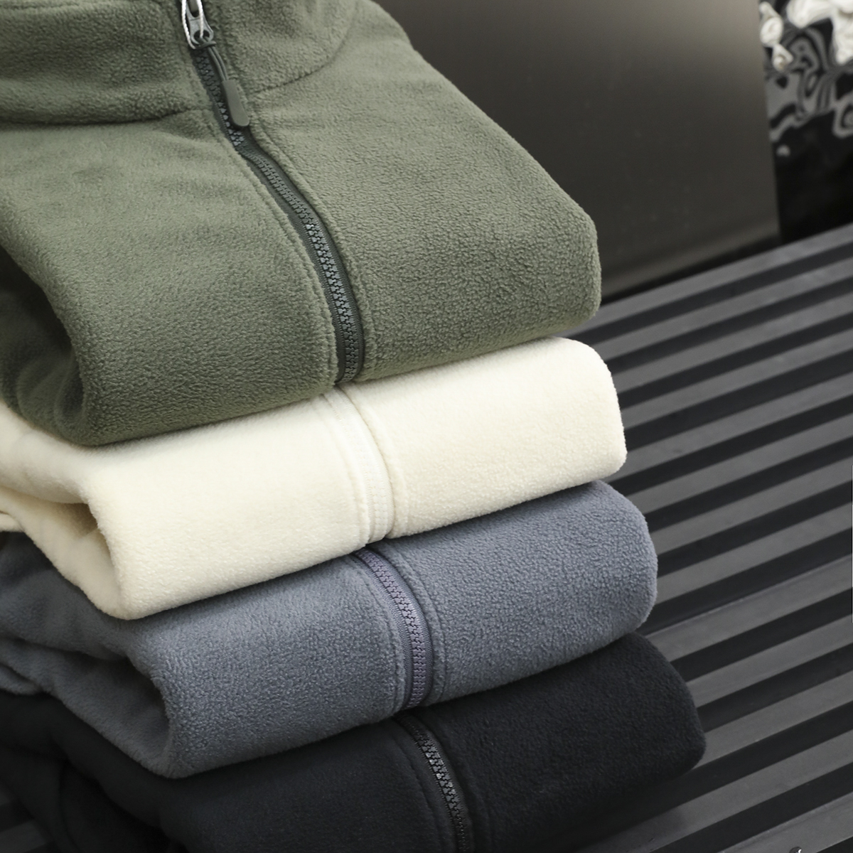 性价比爆表！双面摇粒绒！密实保暖不透风！男士秋冬户外立领夹克