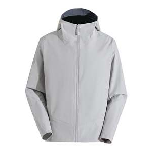 男士 商务V系列 3D立裁 全身压胶 连帽软壳冲锋衣 全天候防风防水