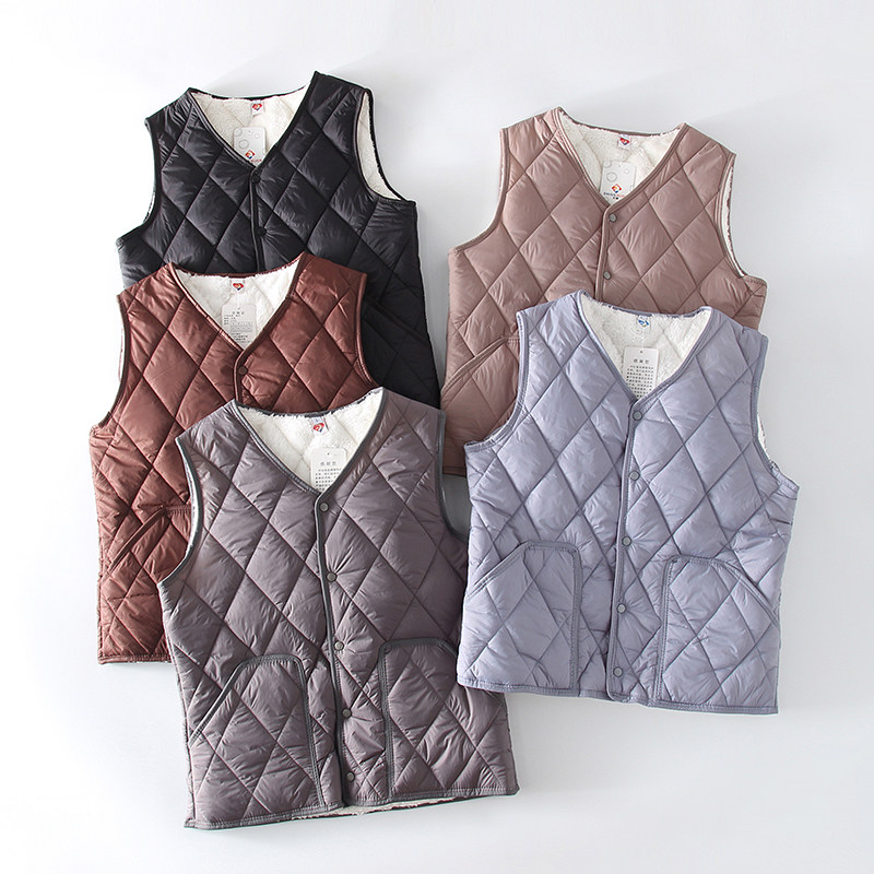 巨保暖！男女都有！加厚仿羊羔绒面料！秋冬立领保暖马甲棉背心,男装,常规马甲,淘宝优惠券,粉丝福利购,淘宝优惠卷