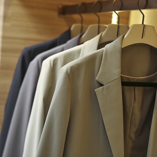 气度不凡！高级竖纹肌理面料！垂顺有型！轻商务男士高端西服西装