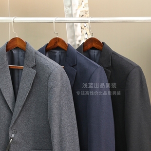 高端商务羊毛呢西服西装 高端奢品 男士 進囗100绵羊毛 柜6000