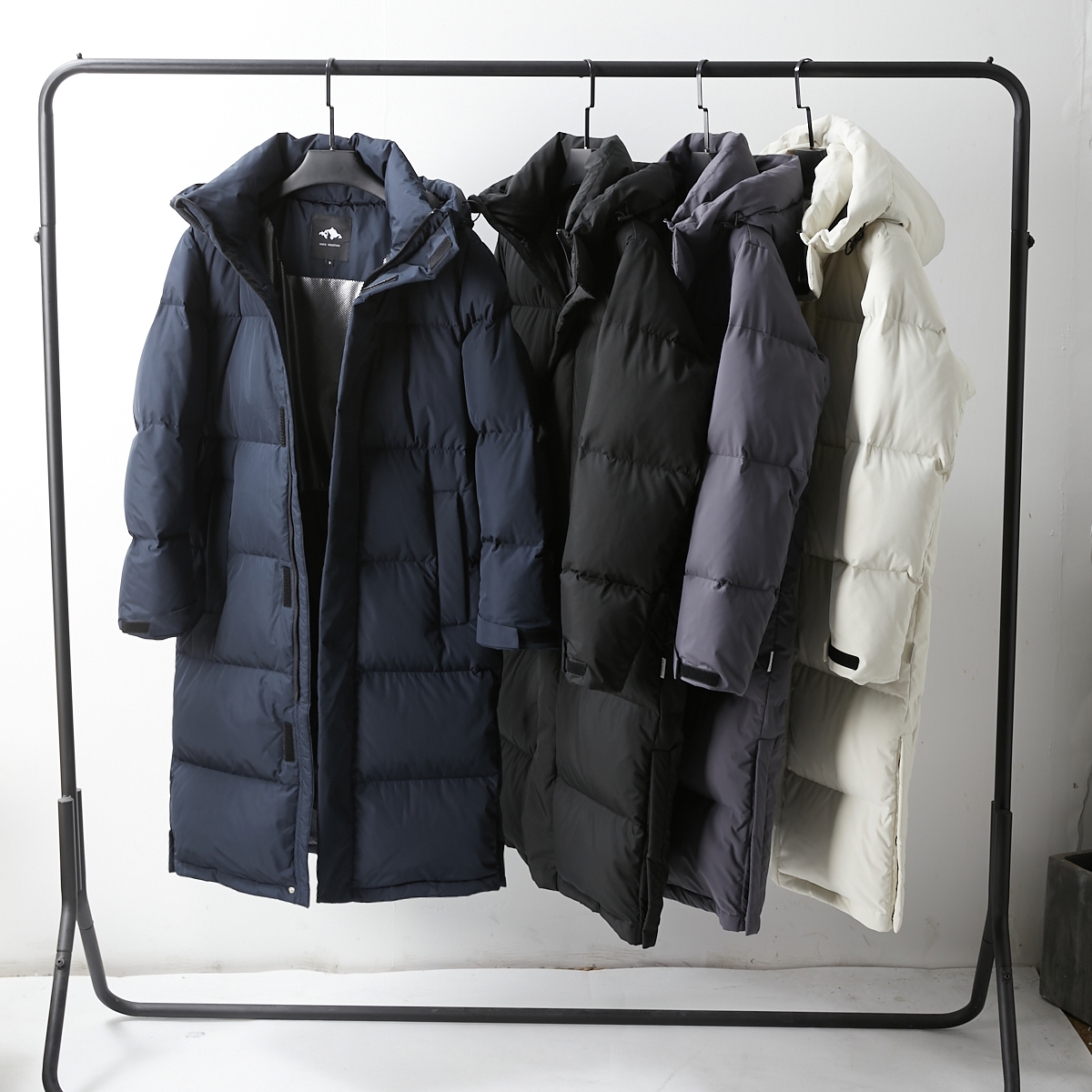 男士时尚长款羽绒服外套