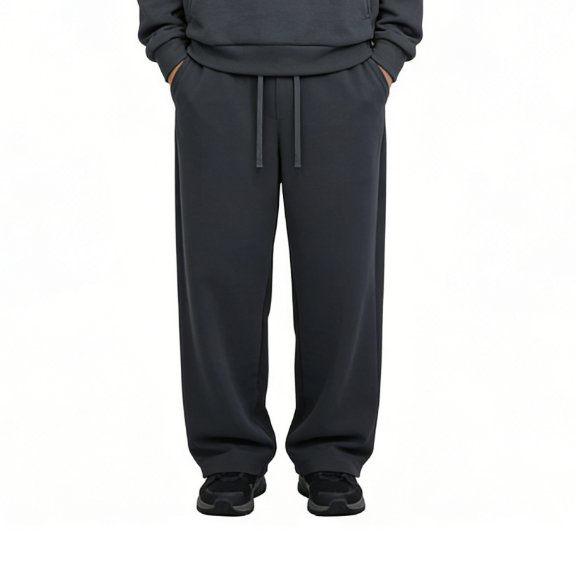 自留款！加绒加厚不臃肿！冬季新款男士松紧腰运动休闲裤直筒卫裤