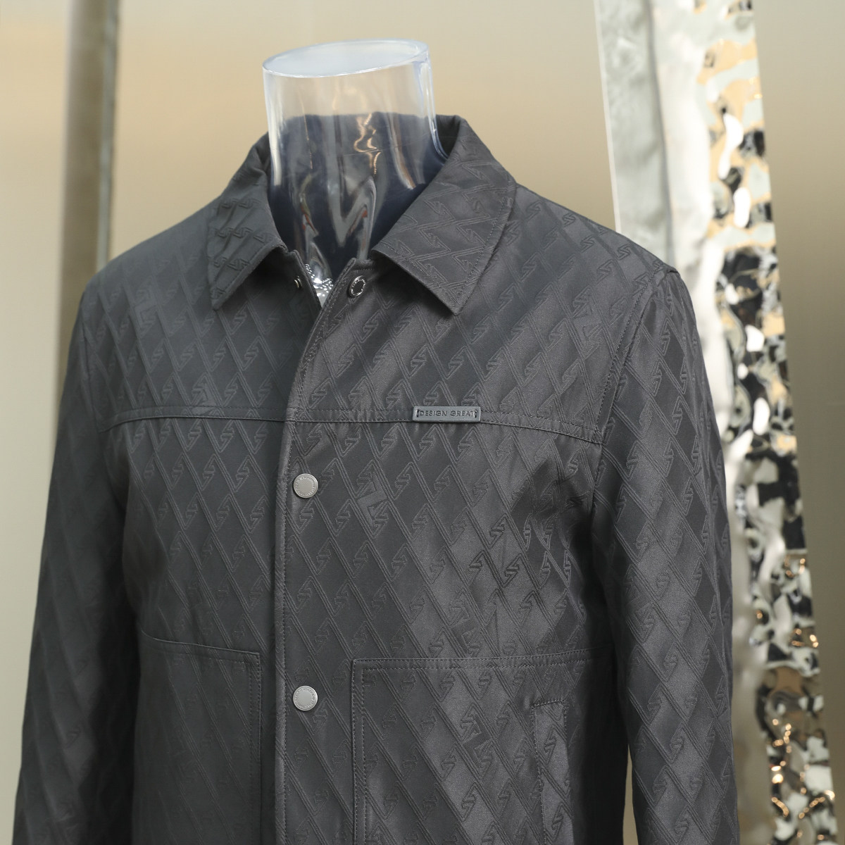 线下2000+！高级压花面料！85鸭绒绒！男士时尚翻领夹克式羽绒服,男装,羽绒服,淘宝优惠券,粉丝福利购,淘宝优惠卷