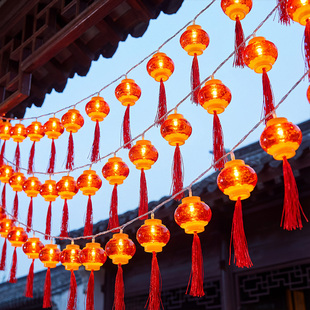 新年灯笼挂饰led彩灯串灯过年阳台装饰布置春节2026新款户外灯带