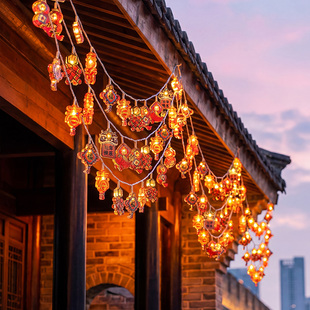 2026新年装饰挂件吊卡挂饰发光灯笼灯串马年乔迁春节门口场景布置