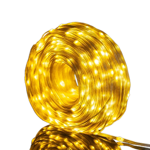 led彩灯氛围灯闪灯串灯户外防水太阳能皮线灯庭院过新年装饰树灯