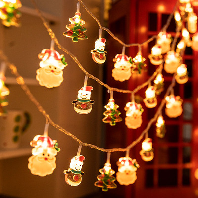 圣诞节装饰灯亚克力老人灯串