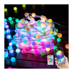 户外露营氛围灯流水跑马灯装饰灯带led声控串串灯彩灯七彩小灯串