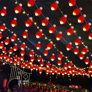 新年小红灯笼灯串2026新型挂饰马年春节户外阳台喜庆彩灯led灯带