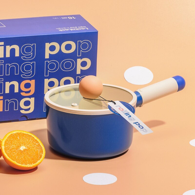 乐扣乐扣奶锅辅食锅16cm多巴胺色