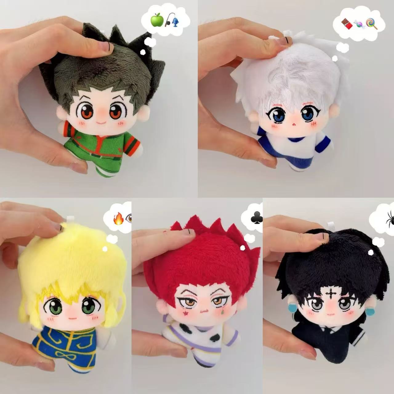 新款全职猎人周边毛绒公仔挂件奇犽小杰西索同人玩偶二次元礼物