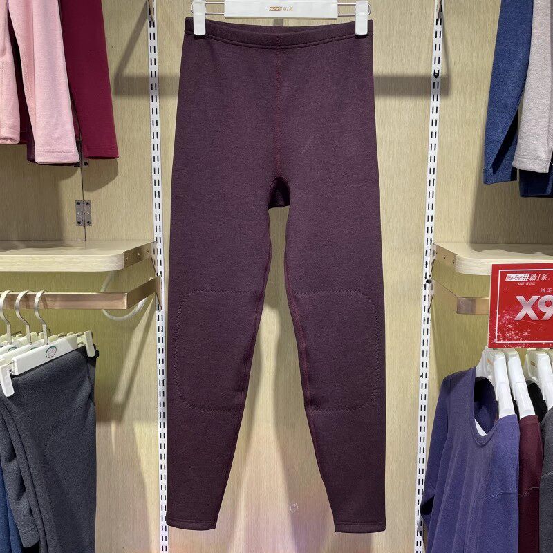 新一系YH67792新1系女士托热卡单面绒护膝护腰加厚超柔绒保暖裤