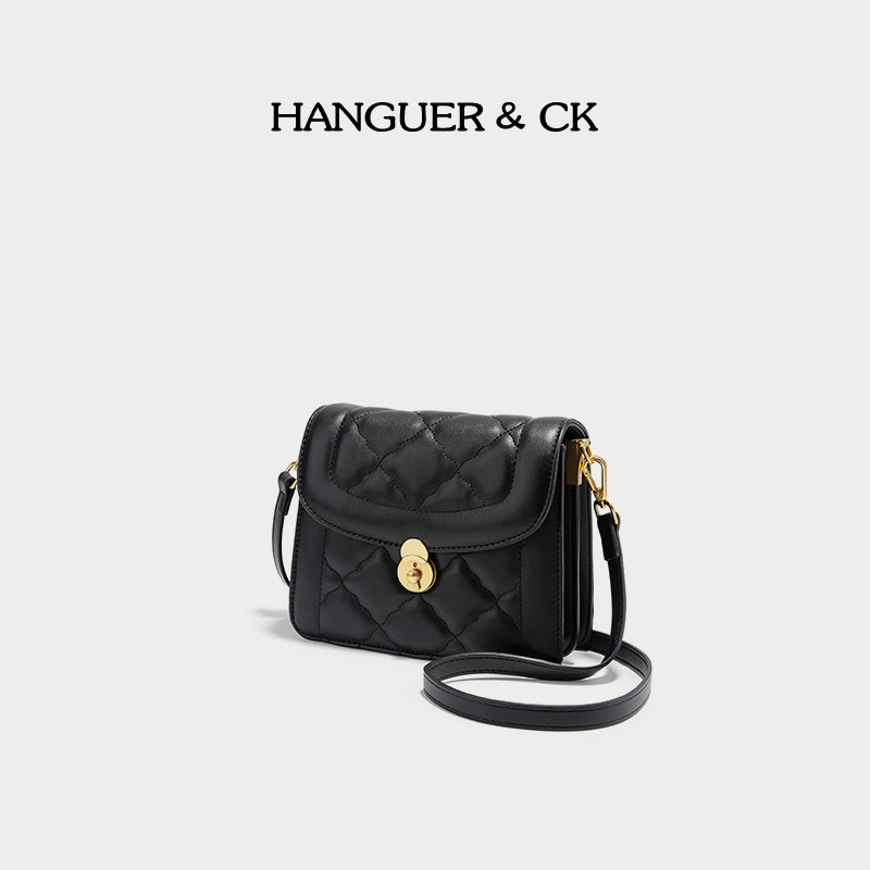 HANGUER＆CK 多隔层菱格小方包包女2020年新款小香风链条包斜挎包在类目 箱包皮具/热销女包/男包, 胸包中 - 来自Buy2taobao.com提供专业的淘宝代购服务