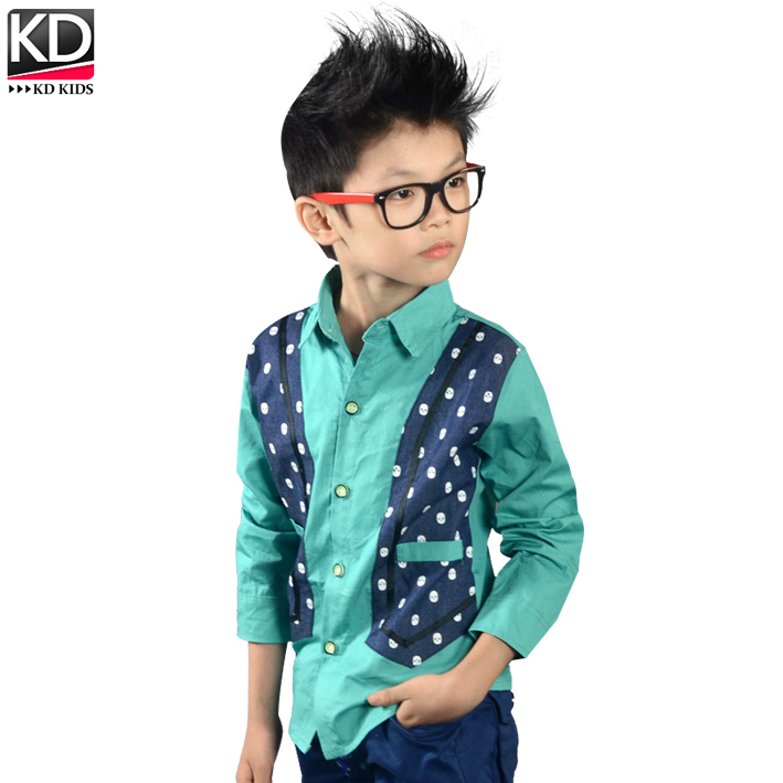 Chemise garcon à manche longue en coton - Ref 2075563 Image 4