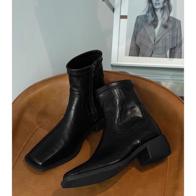 瘦瘦靴软底舒适暴走靴女通勤百搭