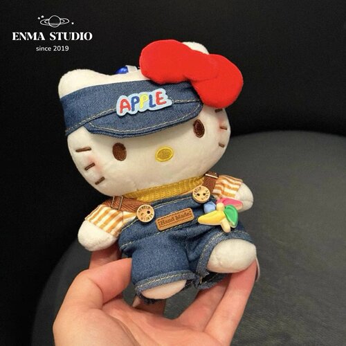 ENMA STUDIO正版手作hellokitty毛绒公仔包包挂件可爱凯蒂猫礼物