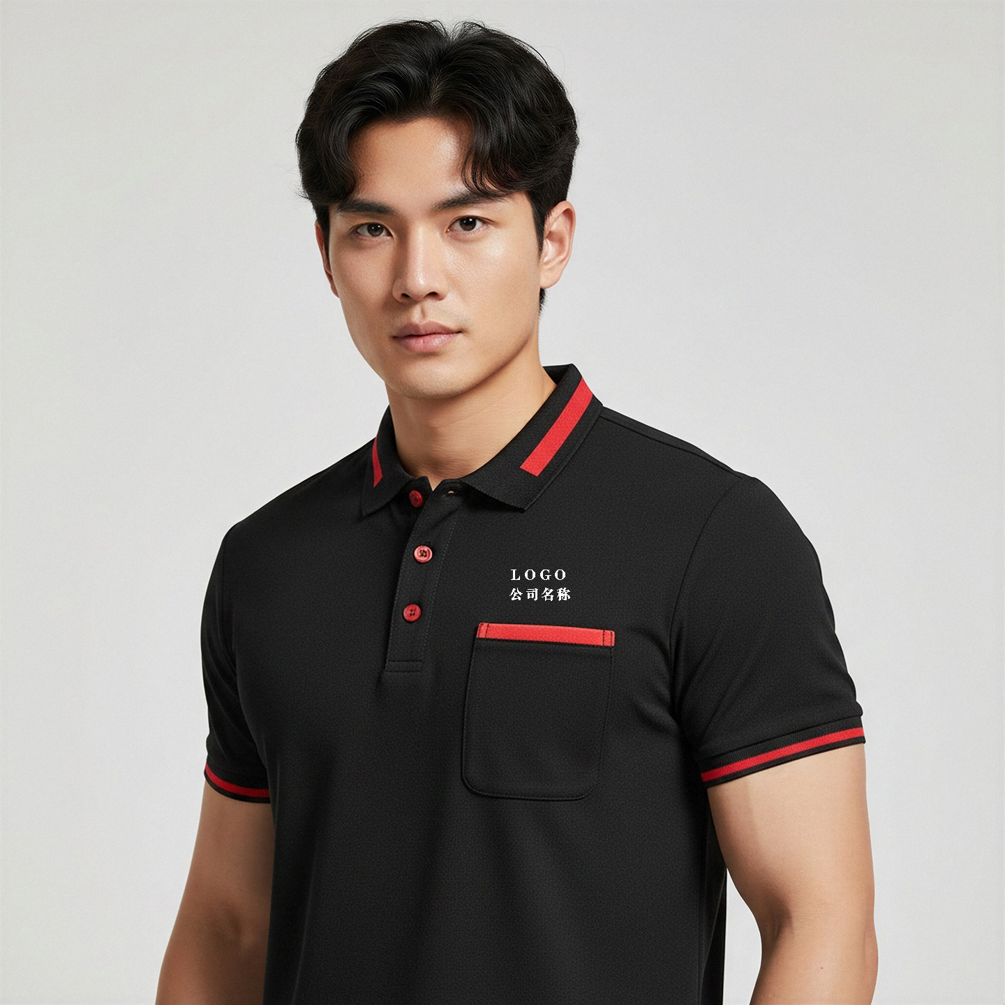 翻领工作服POLO衫定制印字短袖体恤安装空调公司文化衫广告衫印字