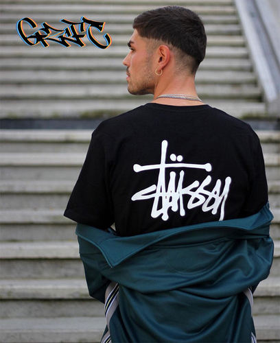 街头短袖短袖stussy潮流