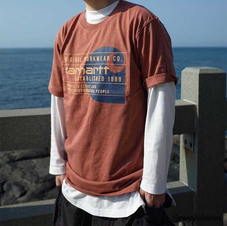 Carhartt 卡哈特主线新款工装 WORKWEAR TEE 印花百搭情侣短袖潮