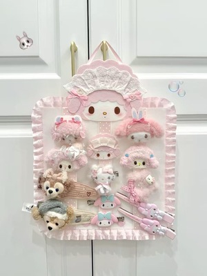 新款卡通小羊发夹收纳发饰头饰发卡收纳神器墙上壁挂式饰品展示架